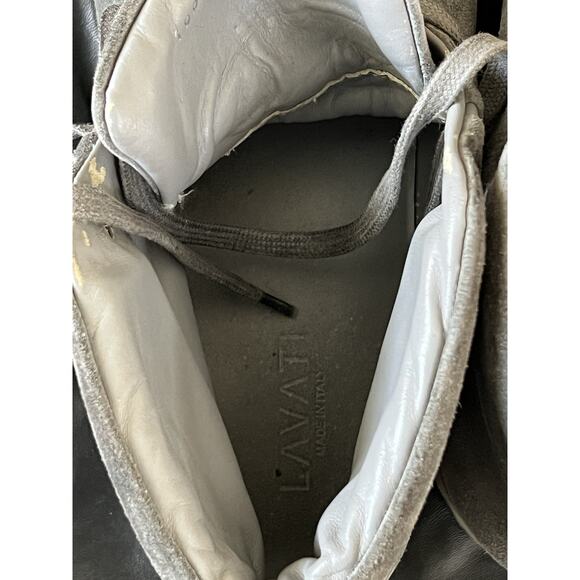 Lavati Gray Italian Leather Sneackers US 11 main image 5